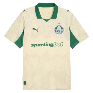 SE Palmeiras KidSuper Herr Hemmatröja 2025/26 FIFA Klubblags-VM Krämig vanilj Kortärmad Tröja