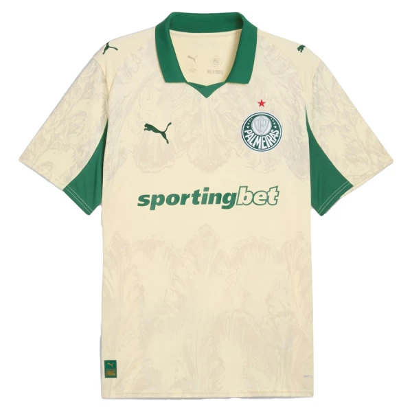 SE Palmeiras KidSuper Herr Hemmatröja 2025/26 FIFA Klubblags-VM Krämig vanilj Kortärmad Tröja