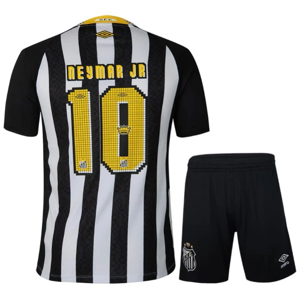 Santos FC Barn Bortatröja 2025/26 Neymar Jr 10 Kortärmad Fotbollsställ med Shorts 1 Santos FC Barn Bortatröja 2025/26 Neymar Jr 10 Kortärmad Fotbollsställ med Shorts