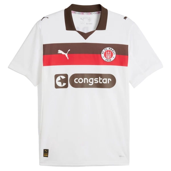 St. Pauli Herr Bortatröja 2025/26 – Kortärmad Fotbollströja