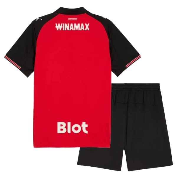 Stade Rennais Barn Hemmatröja 2025/26 Kortärmad Fotbollsställ med Shorts 2 Stade Rennais Barn Hemmatröja 2025/26 Kortärmad Fotbollsställ med Shorts-1