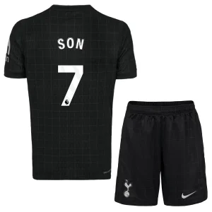 Tottenham Hotspur Barn Bortatröja 2025/26 Son Heung-Min 7 Kortärmad Fotbollsställ med Shorts