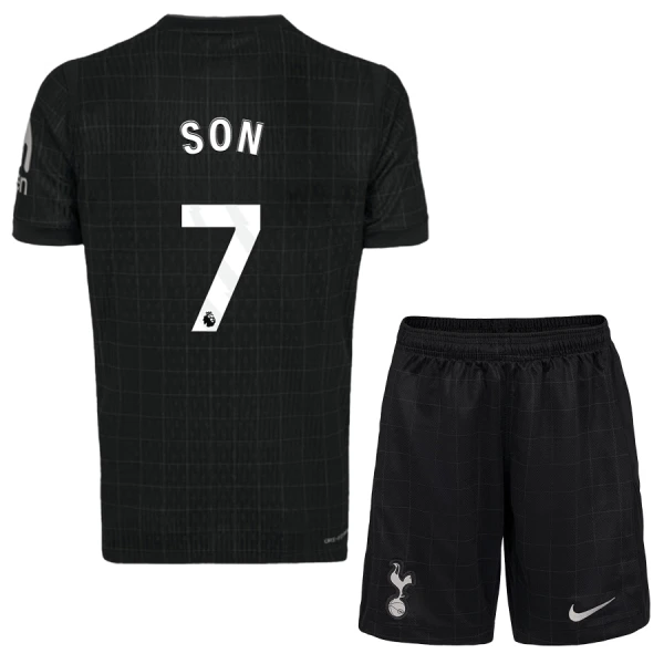 Tottenham Hotspur Barn Bortatröja 2025/26 Son Heung-Min 7 Kortärmad Fotbollsställ med Shorts 1 Tottenham Hotspur Barn Bortatröja 2025/26 Son Heung-Min 7 Kortärmad Fotbollsställ med Shorts