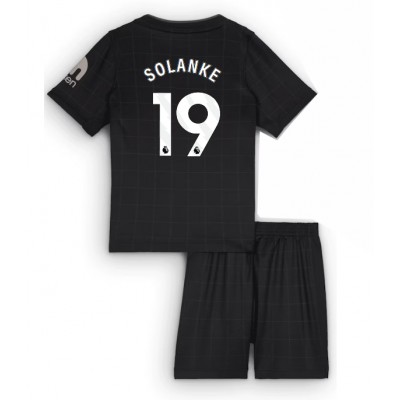 Tottenham Hotspur Barn Bortatröja 2025/26 Dominic Solanke 19 Kortärmad Fotbollsställ med Shorts 1 Tottenham Hotspur Bortaställ 2025/26 Barn Dominic Solanke #19 Kortärmad Fotbollströja + Shorts