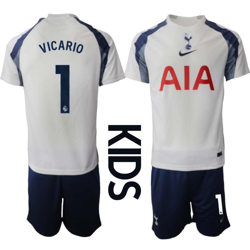 Tottenham Hotspur Hemmaställ Barn 2025/26 – Guglielmo Vicario 1 – Kortärmad Fotbollströja + Shorts 1 Tottenham Hotspur Hemmaställ Barn 2025/26 – Guglielmo Vicario 1 – Kortärmad Fotbollströja + Shorts