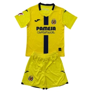 Villarreal CF Barn Hemmatröja 2025/26 Kortärmad Fotbollsställ med Shorts