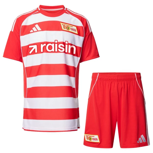 1. FC Union Berlin Barn Hemmaställ 2025/26 – Kortärmad Fotbollströja + Shorts 1 1. FC Union Berlin Barn Hemmaställ 2025/26 – Kortärmad Fotbollströja + Shorts
