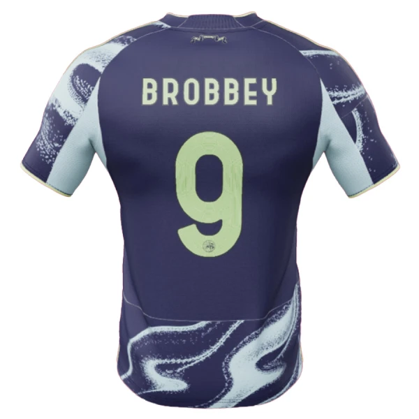 Ajax Herr Bortatröja 2025/26 – Brian Brobbey 9 – Kortärmad Fotbollströja 1 Ajax Herr Bortatröja 2025/26 –Brian Brobbey 9 – Kortärmad Fotbollströja