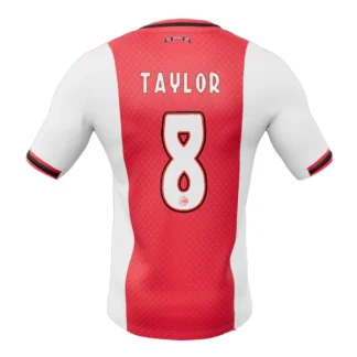 Ajax Herr Hemmatröja 2025/26 – Kenneth Taylor 8 – Kortärmad Fotbollströja