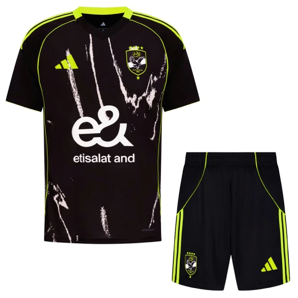 Al Ahly Barn Bortaställ 2025/26 – Kortärmad Fotbollsställ med Shorts 1 Al Ahly Barn Bortaställ 2025/26 – Kortärmad Fotbollsställ med Shorts