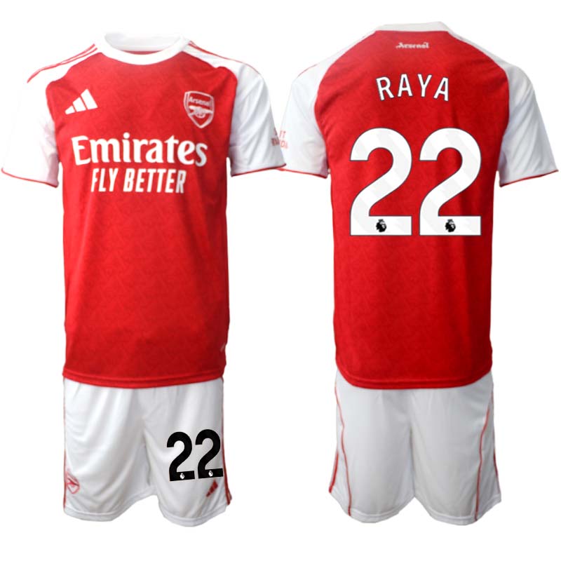 Arsenal Hemmaställ Herr 2025/26 – David Raya 22 – Kortärmad Fotbollströja + Shorts