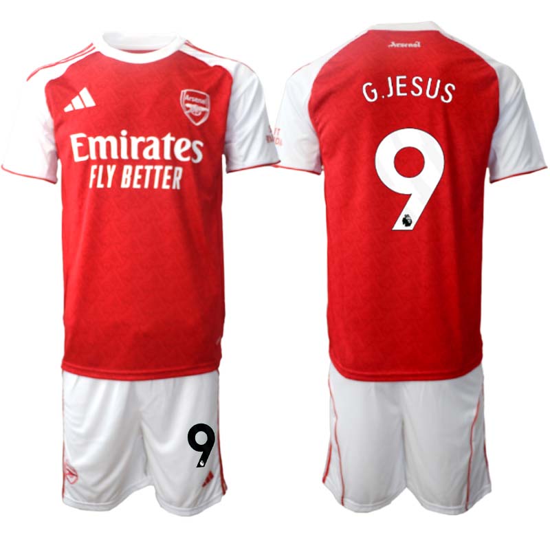 Arsenal Hemmaställ Herr 2025/26 – Gabriel Jesus 9 – Kortärmad Fotbollströja + Shorts 1 Arsenal Hemmaställ Herr 2025/26 – Gabriel Jesus 9 – Kortärmad Fotbollströja + Shorts