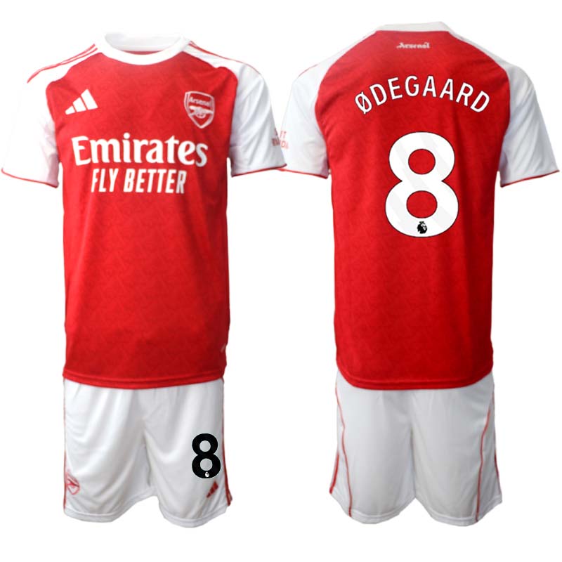 Arsenal Hemmaställ Herr 2025/26 – Martin Ødegaard 8 – Kortärmad Fotbollströja + Shorts 1 Arsenal Hemmaställ Herr 2025/26 – Martin Ødegaard 8 – Kortärmad Fotbollströja + Shorts