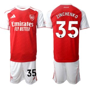 Arsenal Hemmaställ Herr 2025/26 – Oleksandr Zinchenko 35 – Kortärmad Fotbollströja + Shorts