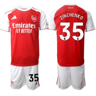 Arsenal Hemmaställ Herr 2025/26 – Oleksandr Zinchenko 35 – Kortärmad Fotbollströja + Shorts