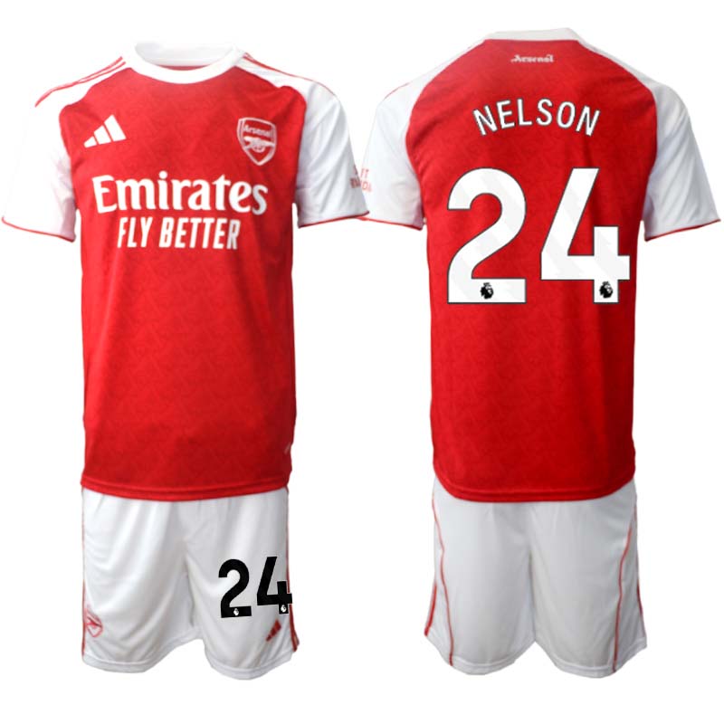 Arsenal Hemmaställ Herr 2025/26 – Reiss Nelson 24 – Kortärmad Fotbollströja + Shorts Arsenal Hemmaställ Herr 2025/26 – Reiss Nelson 24 – Kortärmad Fotbollströja + Shorts