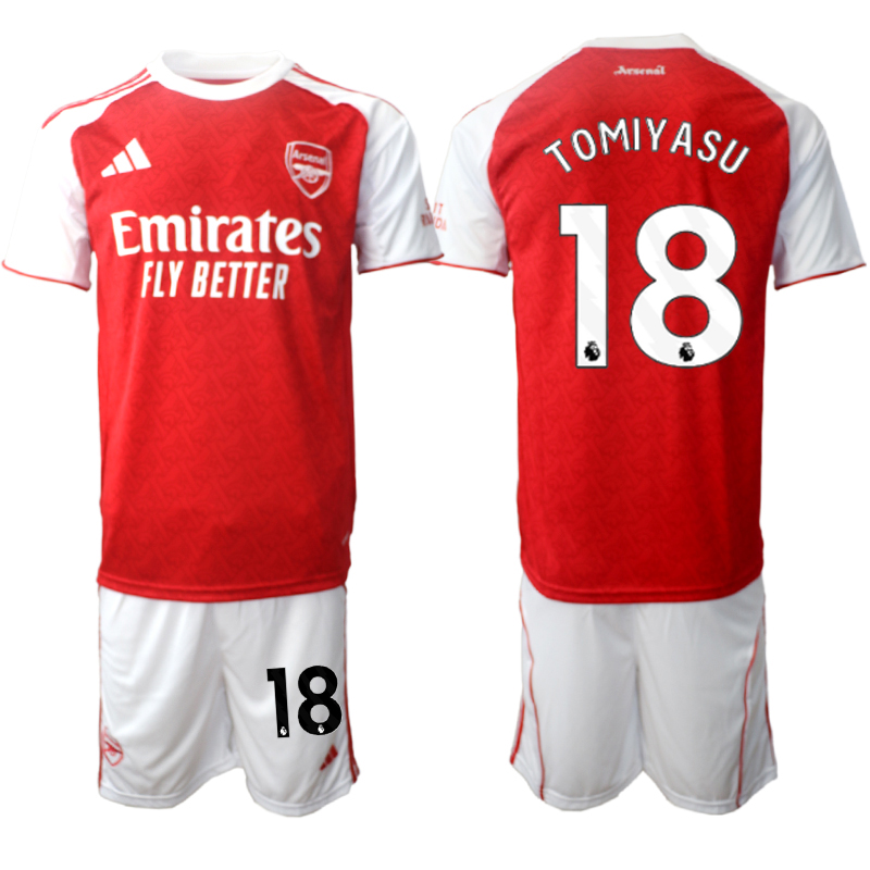 Arsenal Hemmaställ Herr 2025/26 – Takehiro Tomiyasu 18 – Kortärmad Fotbollströja + Shorts 1 Arsenal Hemmaställ Herr 2025/26 – Takehiro Tomiyasu 18 – Kortärmad Fotbollströja + Shorts