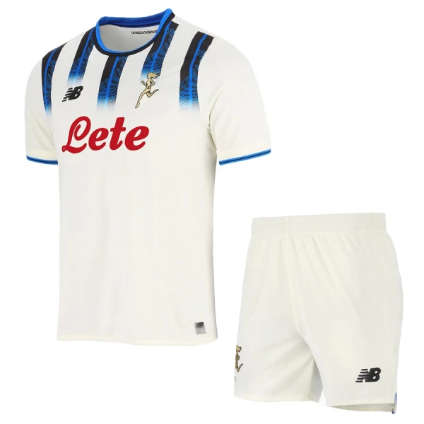 Atalanta BC Barn Bortaställ 2025/26 – Kortärmad Fotbollsställ med Shorts
