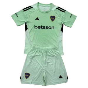 Boca Juniors Målvaktströja Barn 2025/26 Grön – Kortärmad Fotbollsställ med Shorts