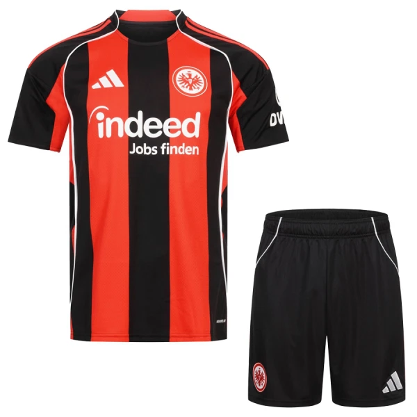 Eintracht Frankfurt Barn Hemmaställ 2025/26 – Kortärmad Fotbollsställ med Shorts 1 Eintracht Frankfurt Barn Hemmaställ 2025/26 – Kortärmad Fotbollsställ med Shorts
