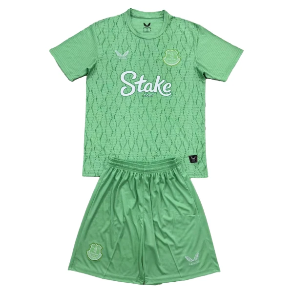 Everton 2025-26 Barn Målvaktställ Grön – Kortärmad Fotbollströja + Shorts 1 Everton 2025-26 Barn Målvaktställ Grön – Kortärmad Fotbollströja + Shorts