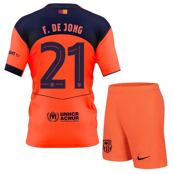 FC Barcelona Barn Tredjeställ 2025/26 – Frenkie de Jong 21 – Kortärmad Fotbollströja + Shorts 1 FC Barcelona Barn Tredjeställ 2025/26 – Frenkie de Jong 21 – Kortärmad Fotbollströja + Shorts