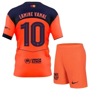 FC Barcelona Barn Tredjeställ 2025/26 – Lamine Yamal 10 – Kortärmad Fotbollströja + Shorts