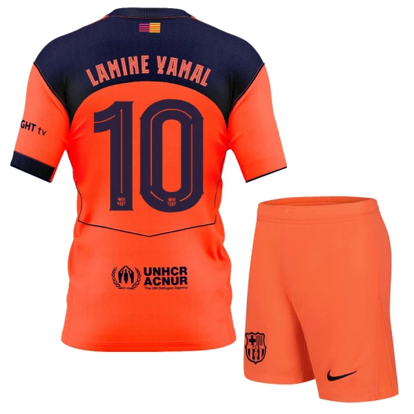 FC Barcelona Barn Tredjeställ 2025/26 – Lamine Yamal 10 – Kortärmad Fotbollströja + Shorts 1 FC Barcelona Barn Tredjeställ 2025/26 – Lamine Yamal 10 – Kortärmad Fotbollströja + Shorts