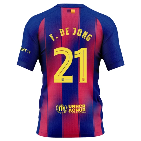 FC Barcelona Herr Hemmatröja 2025/26 – Frenkie de Jong 21 – Kortärmad Fotbollströja 1 FC Barcelona Herr Hemmatröja 2025/26 – Frenkie de Jong 21 – Kortärmad Fotbollströja