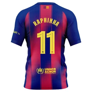 FC Barcelona Herr Hemmatröja 2025/26 – Raphinha Belloli 11 – Kortärmad Fotbollströja