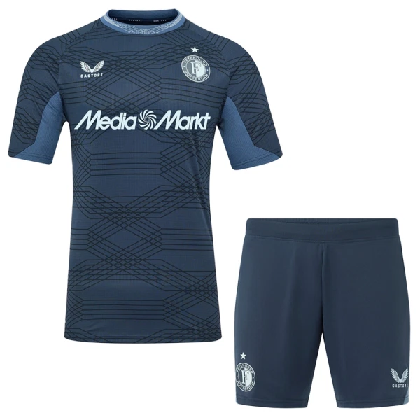 Feyenoord Barn Bortaställ 2025/26 – Kortärmad Fotbollsställ med Shorts 1 Feyenoord Barn Bortaställ 2025/26 – Kortärmad Fotbollsställ med Shorts