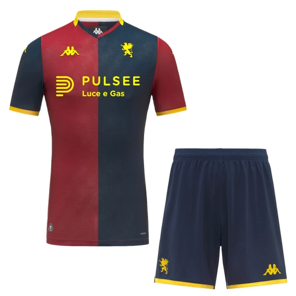 Genoa Barn Hemmaställ 2025/26 – Kortärmad Fotbollsställ med Shorts 1 Genoa Barn Hemmaställ 2025/26 – Kortärmad Fotbollsställ med Shorts