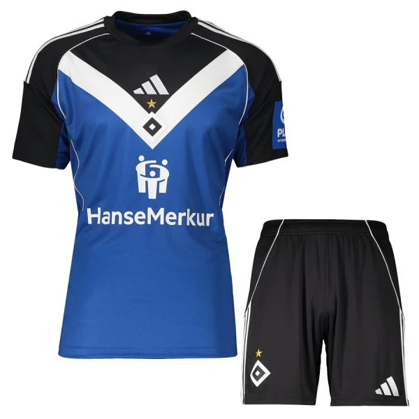 Hamburger SV Barn Bortaställ 2025/26 – Kortärmad Fotbollsställ med Shorts 1 Hamburger SV Barn Bortaställ 2025/26 – Kortärmad Fotbollsställ med Shorts