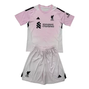Liverpool Barn Målvaktsställ Rosa 2025-26 – Kortärmad Fotbollströja + Shorts