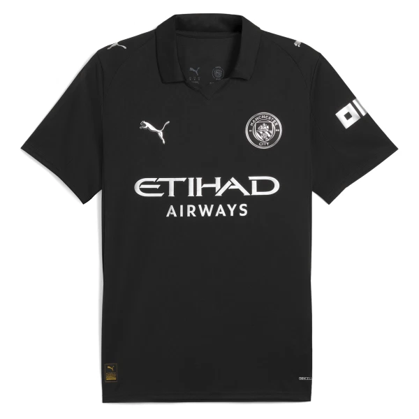 Manchester City Bortatröja 2025/26 Herr Kortärmad Fotbollströja