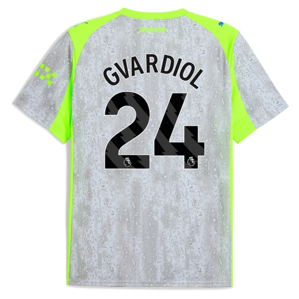 Manchester City Herr Tredjetröja 2025/26 – Joško Gvardiol 24 – Kortärmad Fotbollströja 1 Manchester City Herr Tredjetröja 2025/26 – Joško Gvardiol 24 – Kortärmad Fotbollströja