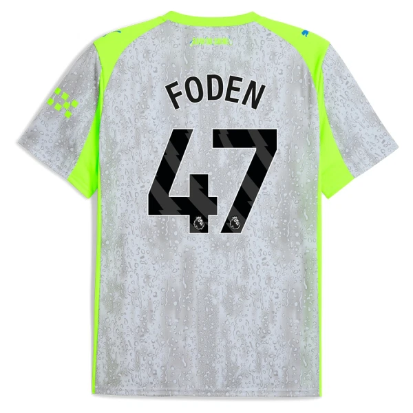 Manchester City Herr Tredjetröja 2025/26 – Phil Foden 47 – Kortärmad Fotbollströja 1 Manchester City Herr Tredjetröja 2025/26 – Phil Foden 47 – Kortärmad Fotbollströja