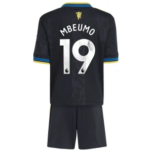 Manchester United Barn Tredjeställ 2025/26 – Bryan Mbeumo 19 – Kortärmad Fotbollströja + Shorts
