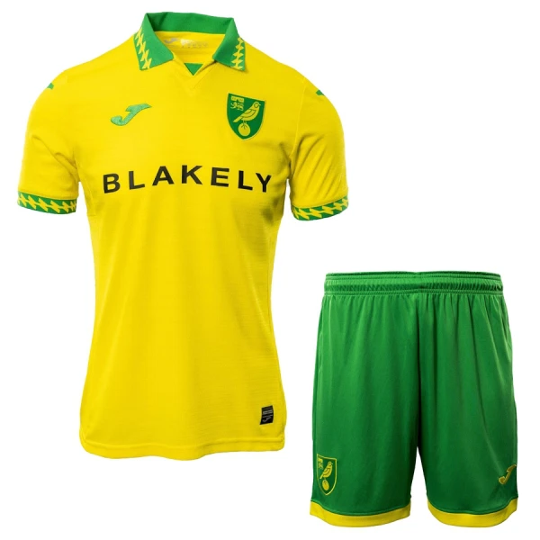 Norwich City Barn Hemmaställ 2025/26 – Kortärmad Fotbollsställ med Shorts Norwich City Barn Hemmaställ 2025/26 – Kortärmad Fotbollsställ med Shorts