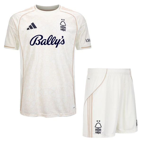 Nottingham Forest Barn Bortaställ 2025/26 – Kortärmad Fotbollströja + Shorts 1 Nottingham Forest Barn Bortaställ 2025/26 – Kortärmad Fotbollströja + Shorts