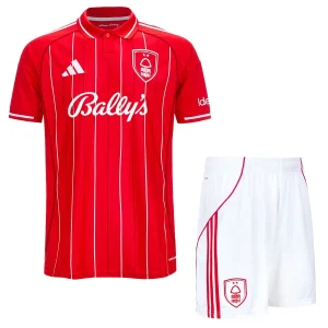 Nottingham Forest Barn Hemmaställ 2025/26 – Kortärmad Fotbollströja + Shorts