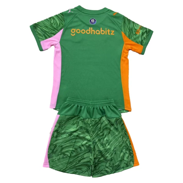 PSV Eindhoven Målvaktsställ Barn 2025/26 – Grön Kortärmad Fotbollsställ med Shorts 2 PSV Eindhoven Målvaktströja Barn 2025/26 – Grön Kortärmad Fotbollsställ med Shorts-1