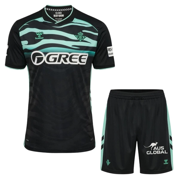 Real Betis Barn Tredjeställ 2025/26 – Kortärmad Fotbollsställ med Shorts