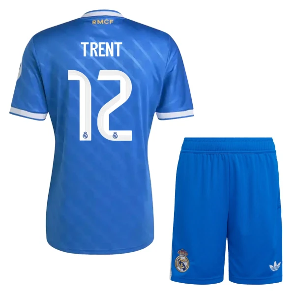 Real Madrid Barn Hemmaställ 2025/26 – Trent Alexander-Arnold 12 – Kortärmad Fotbollströja + Shorts