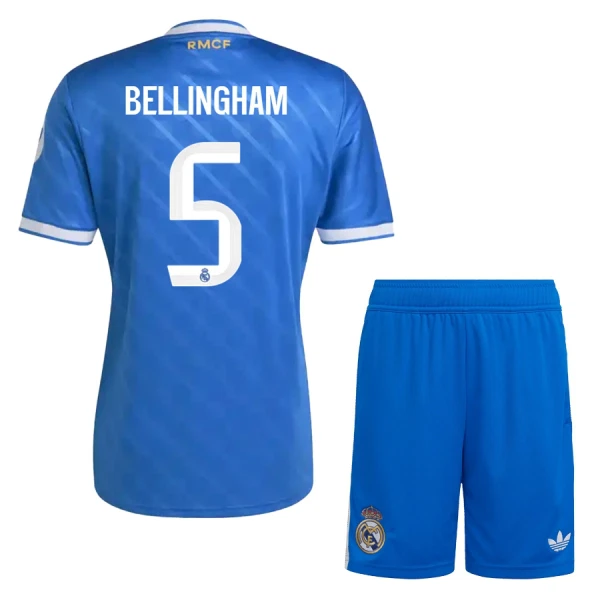 Real Madrid Barn Tredjeställ 2025/26 – Jude Bellingham 5 – Kortärmad Fotbollströja + Shorts 1 Real Madrid Barn Tredjeställ 2025/26 – Jude Bellingham 5 – Kortärmad Fotbollströja + Shorts