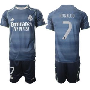 Real Madrid Bortaställ Herr 2025/26 – Cristiano Ronaldo 7 – Kortärmad Fotbollströja + Shorts