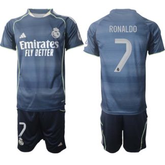 Real Madrid Bortaställ Herr 2025/26 – Cristiano Ronaldo 7 – Kortärmad Fotbollströja + Shorts