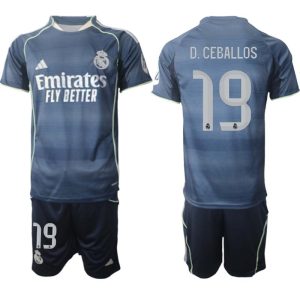Real Madrid Bortaställ Herr 2025/26 – Dani Ceballos 19 – Kortärmad Fotbollströja + Shorts