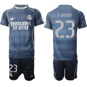 Real Madrid Bortaställ Herr 2025/26 – Ferland Mendy 23 – Kortärmad Fotbollströja + Shorts