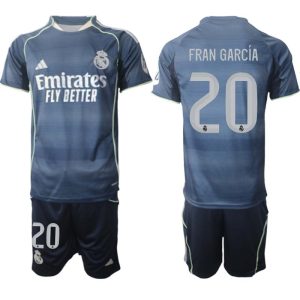 Real Madrid Bortaställ Herr 2025/26 – Fran García 20 – Kortärmad Fotbollströja + Shorts